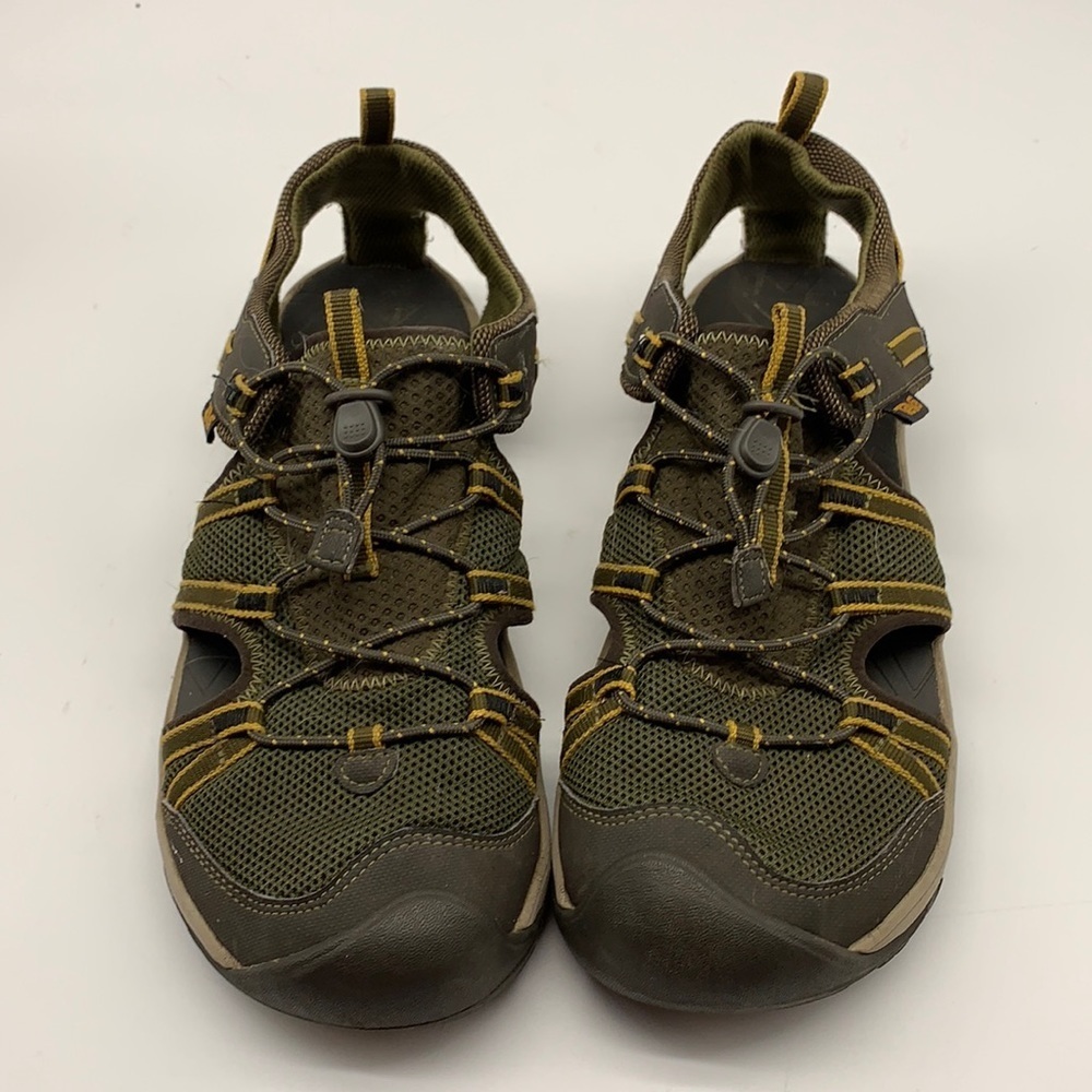 Teva Brown and Gold Closed Toe Sandals size 7